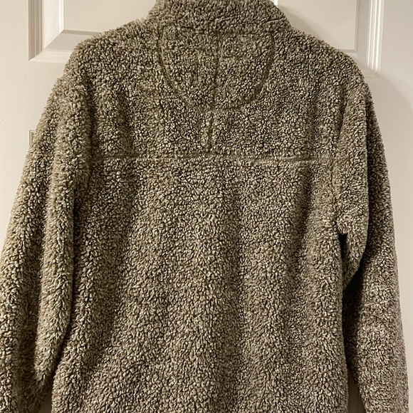 Men’s Alpine Sherpa 1/4 Zip Khaki Small - Picture 6 of 7